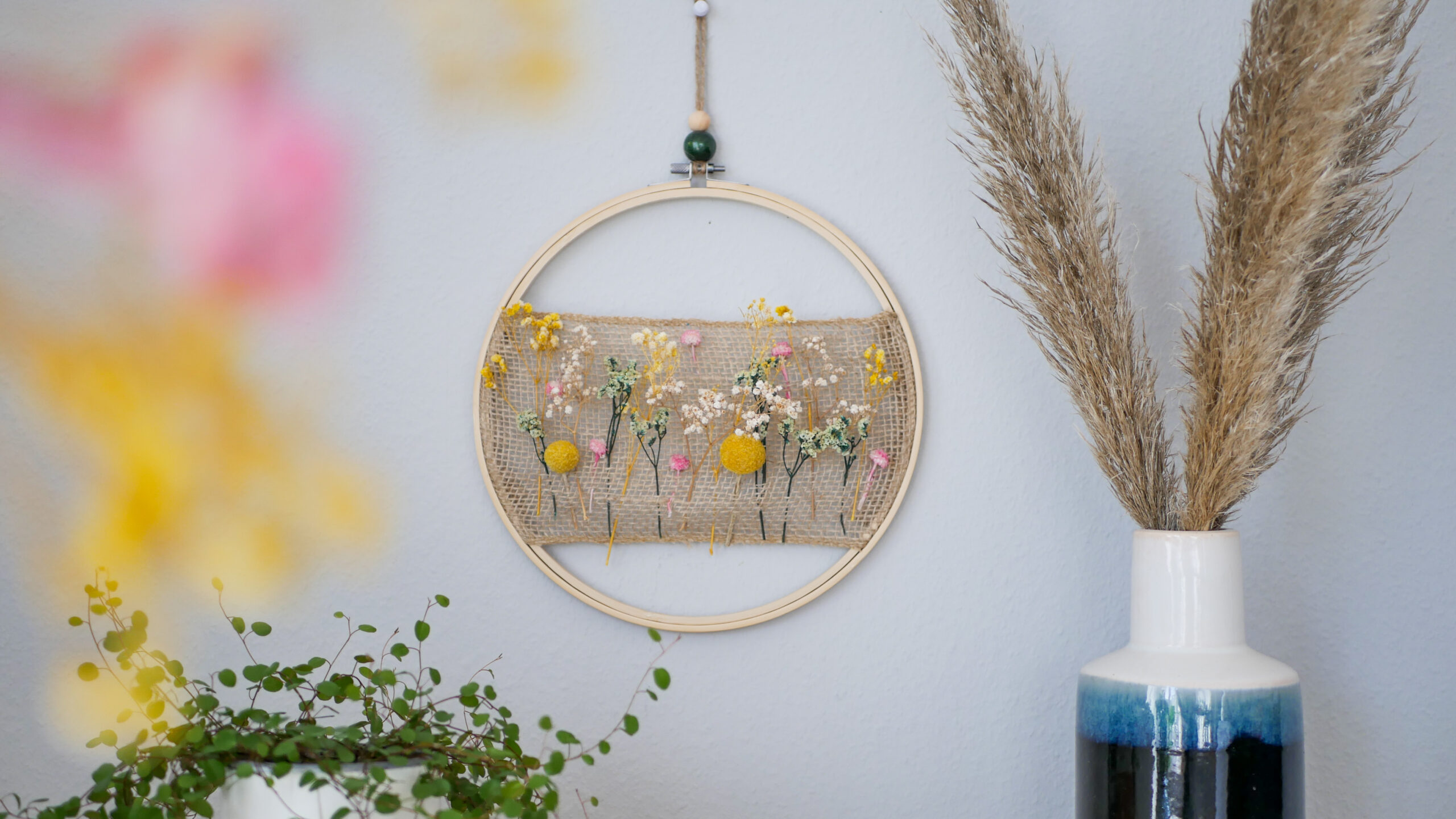 DIY Trockenblumen Kranz mit Jute — Scandify Your Life