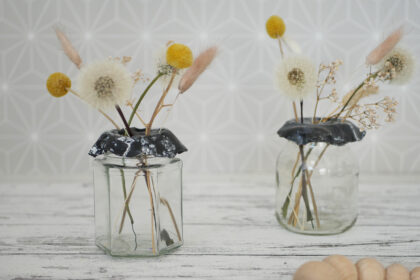 DIY Vasendeckel aus Fimo im Marmor Style