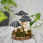 DIY Herbstdeko mit Pilzen aus Modelliermasse im Skandi Style