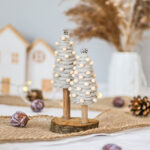 DIY Weihnachtsdeko selber machen: Baum aus Modelliermasse und Garn