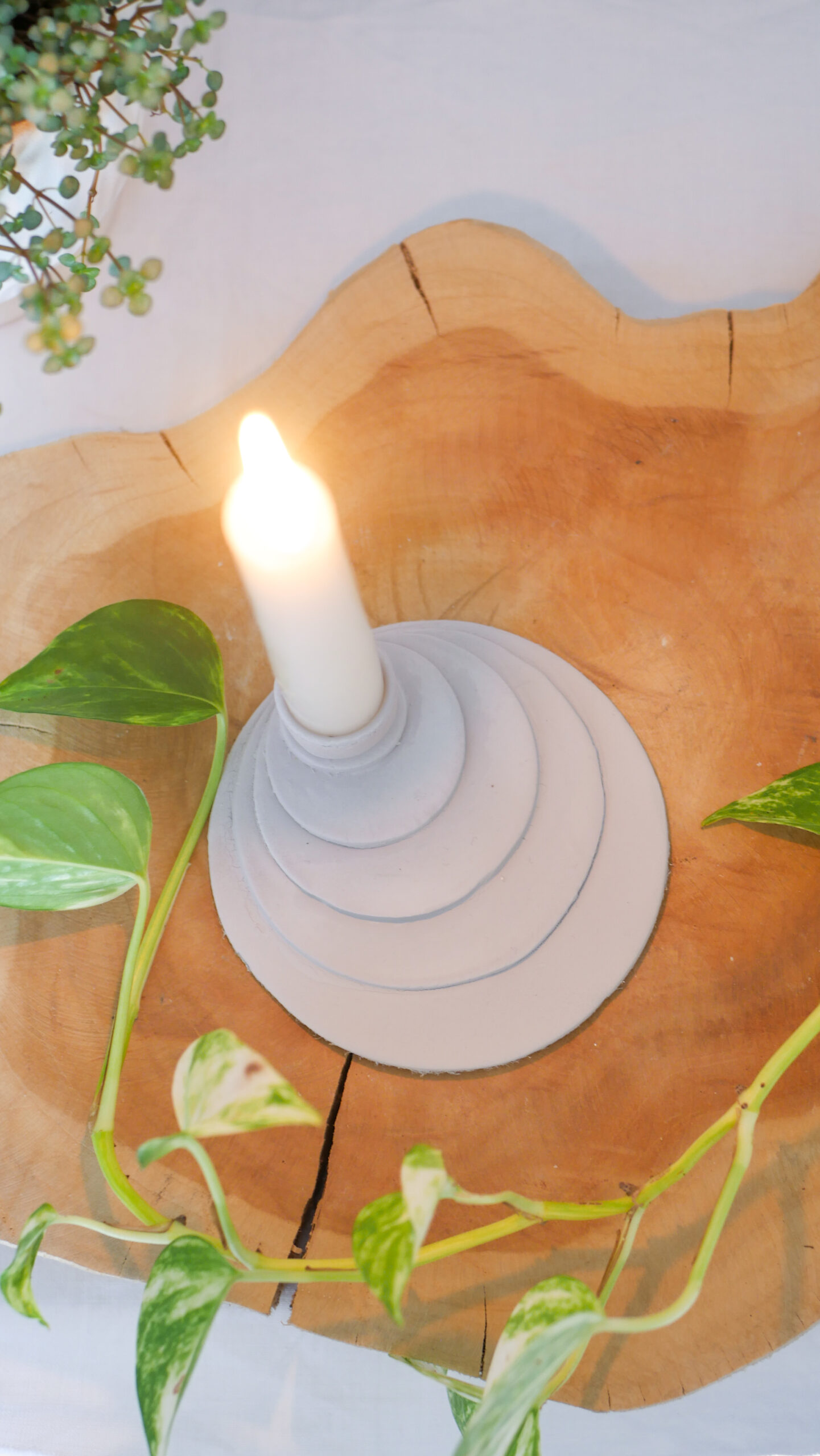Kerzenständer aus Modelliermasse basteln — Scandify Your Life