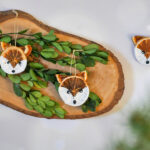 DIY Weihnachtsdeko: Fuchs-Anhänger aus getrockneten Orangenscheiben basteln