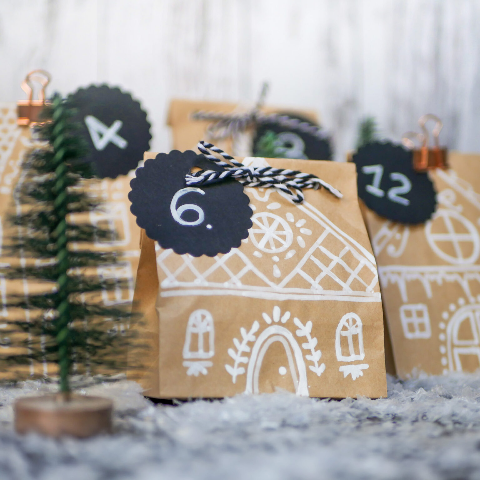  Adventskalender aus Papiertüten basteln — Scandify Your Life Motiv 