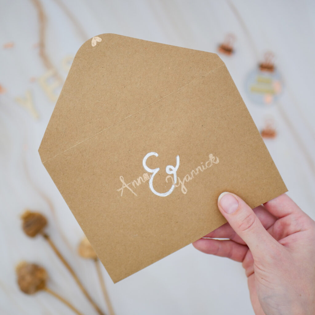 DIY Briefumschlag zur Hochzeit für Geld