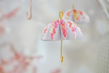 DIY Regenschirme aus Papier basteln