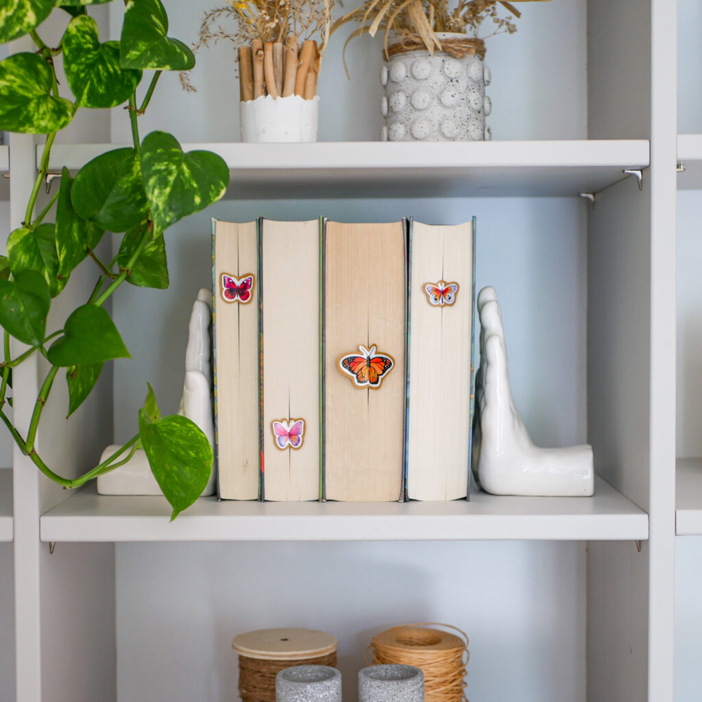 5-Minuten-DIY: Selbstgemachte Schmetterling Lesezeichen für das Lieblingsbuch
