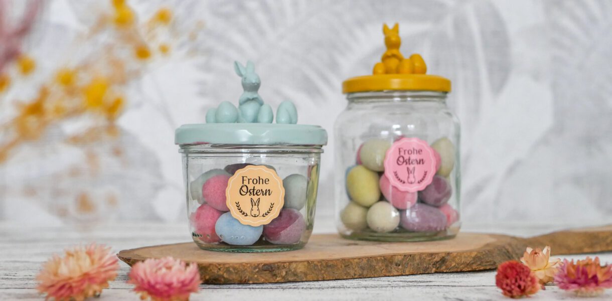 Ostergeschenk aus Altglas selber machen