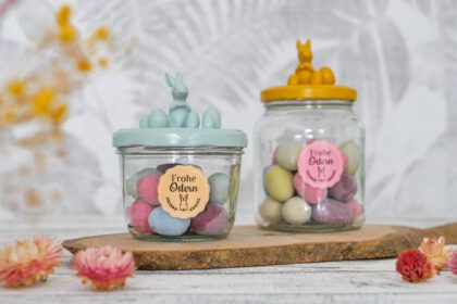 Ostergeschenk aus Altglas selber machen