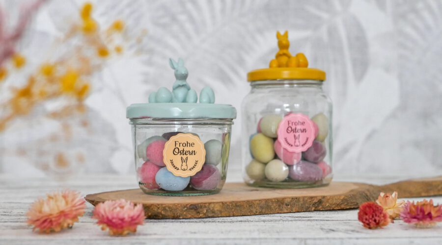 Ostergeschenk aus Altglas selber machen