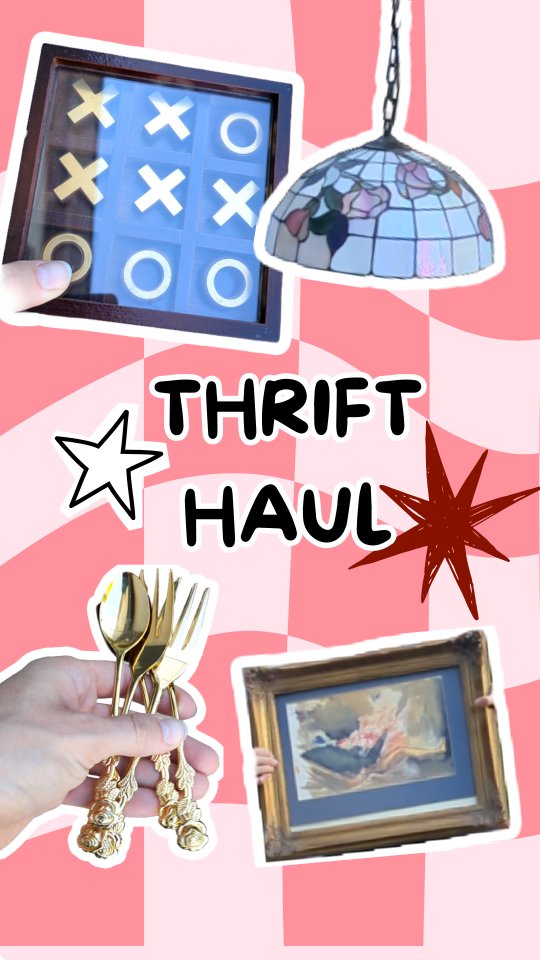 Kleiner Thrift Haul fürs Studio @craftroom_offenburg 🥰 Das Video ist schon seit ein paar Wochen…